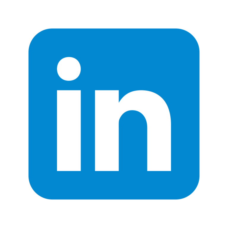 Linkedin logo on The True Marketer website